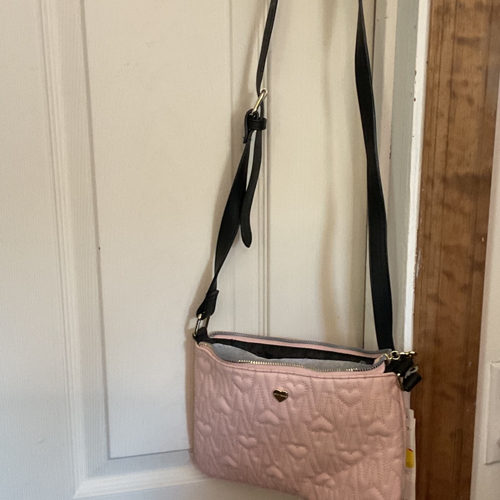 Pink Betsy johson  Quilted Crossbody Bag